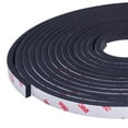 thumbnail image 1 of Neoprene Waterproof Rubber Foam 1/2” (w) x 1/4” (h) x 24 feet Long Weather Stripping Door Seal Insulation Shock-Absorbing 3M Self-Adhesive Tape for Door Frames, Windows – Black, 1 Continuous Roll, 1 of 5