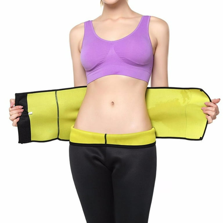 Neoprene Womens Ab Shaper Adjustable Belt Velcro Waist Trimmer Sweat Slimming Belt for Weight Loss by Kaneesha Large Walmart