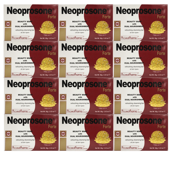 Neoprosone Gel Forte Brightening Lightening 80g Soap TechnoPHarma (Pack of 12)