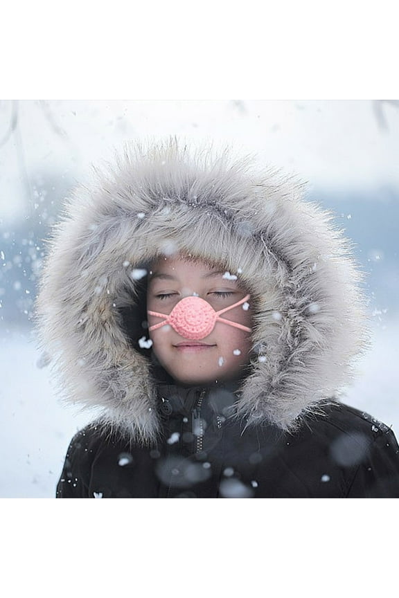 Bikini Nose Mask, Woven Yarn Nose Warmer for Wind and Cold Resistance, Thermal Breathable Face Mask for Winter Sports, Skiing, Snowboarding, and Outdoor Activities