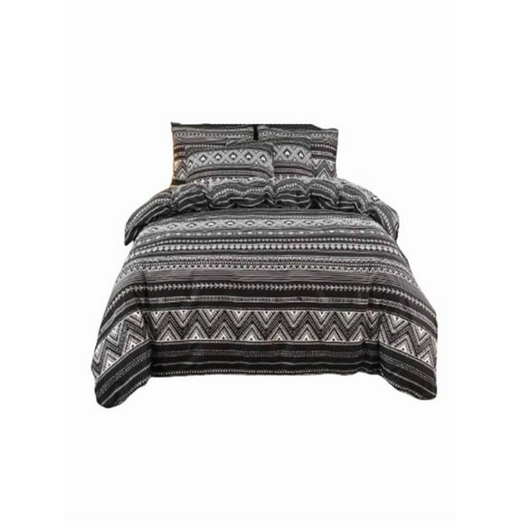 Neorosiri Bohemian Style Twin Quilt Set with 2 Pillow Cases - Lightweight and Soft Microfiber Bedding - Modern Geometric Design - Ideal for Layering or Seasonal Use - Perfect Gift Idea - 86 x 69 inch