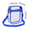 thumbnail image 1 of Neorosiri Clear Stadium Approved Crossbody Bag for Men and Women - Stylish Transparent PVC Shoulder Bag for Casual Travel and Events, Convenient Front Pocket with Adjustable Strap, 1 of 3
