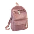 thumbnail image 1 of Neorosiri Corduroy Striped Backpack for School, Comfortable Shoulder Bag with Ergonomic Design, Spacious 15.74x11.02x4.72 inch Storage, Padded Straps for Easy Carrying, 1 PCS, 1 of 6