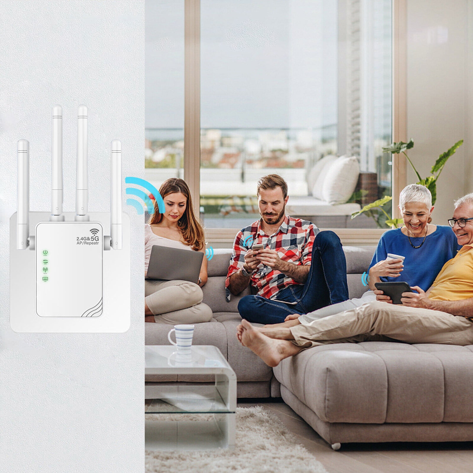Neorosiri Dual-Band WiFi Extender Booster - High-Speed 1200Mbps ...
