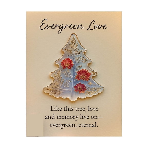 Neorosiri Eternal Tree Souvenir with Heartfelt Inscription - Ideal Gift for Remembrance and Sympathy