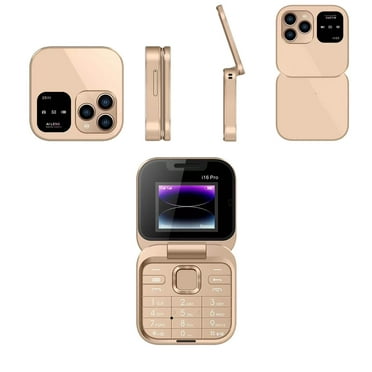 Neorosiri Flip Mini Phone with Large Buttons and HD Camera for Elderly, 2G GSM Mobile with Multi-Language Support, Small Screen Easy-to-Use Phone for Seniors