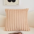 thumbnail image 1 of Neorosiri Fluffy Throw Pillow 18x18inch,Plush Sofa Bed Cushion Insert Included,Stripe Pattern Decor, 1 of 7