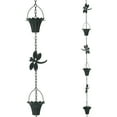 thumbnail image 1 of Neorosiri Galvanized Metal Rain Chain Decorative Gutter Downspout Diverter for Garden - Features Beautiful Dragonfly, Frog, and Butterfly Designs, 1 of 8