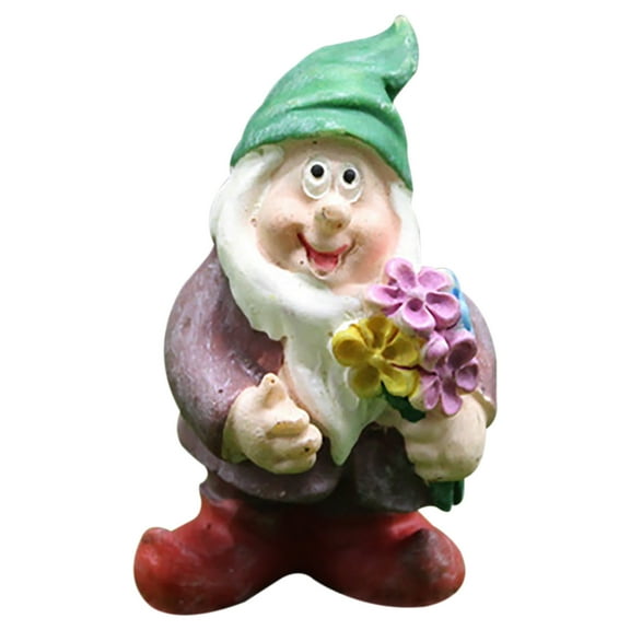 Neorosiri Garden Gnome Statue - Outdoor Resin Dwarf Decoration for Yard, Lawn, and Home