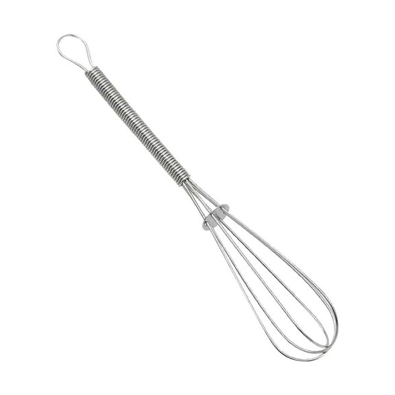 Neorosiri Handheld Rotary Stainless Steel Whisk - Semi-Automatic Manual Crank Stirrer for Blending, Mixing, and Whipping - Ergonomic Design for Easy Use and Cleaning
