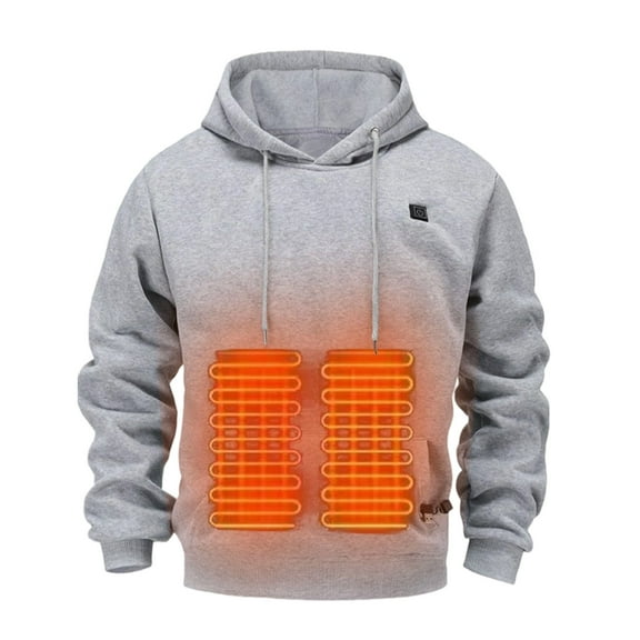 Neorosiri Stay Warm Heated Hoodie | Just Connect Your Own Power Bank, Ergonomic Fit & 3 Heat Levels, Wind Resistant Cold Weather Jacket for Travel, Skiing, Dog Walking