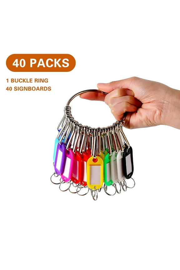 Keychain Key Tray Key Ring Assortment – Metal Key Rings, Key Organizer Ring, and Key Tag Holder for Home, Office, and Travel Storage Solutions
