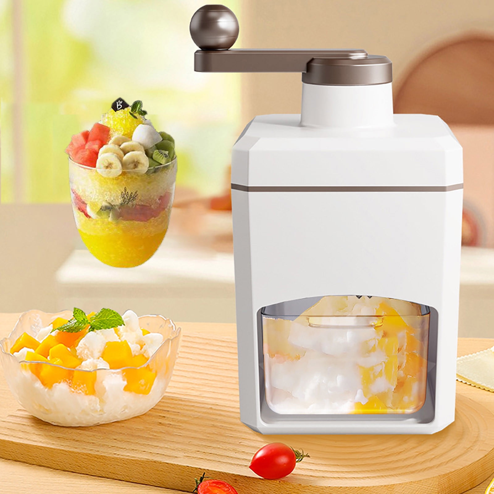 Neorosiri Manual HandCranked Ice Shaver Household Fruit Ice Crusher Machine