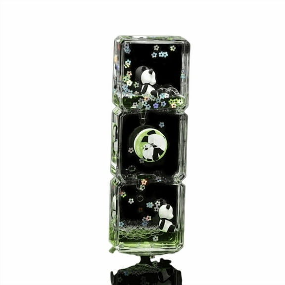 Neorosiri Mesmerizing Liquid Sand Timer - Transparent Acrylic Oil-drip Hourglass for Stress Relief and Office Decor, Perfect for Mindful Relaxation and Aesthetic Display