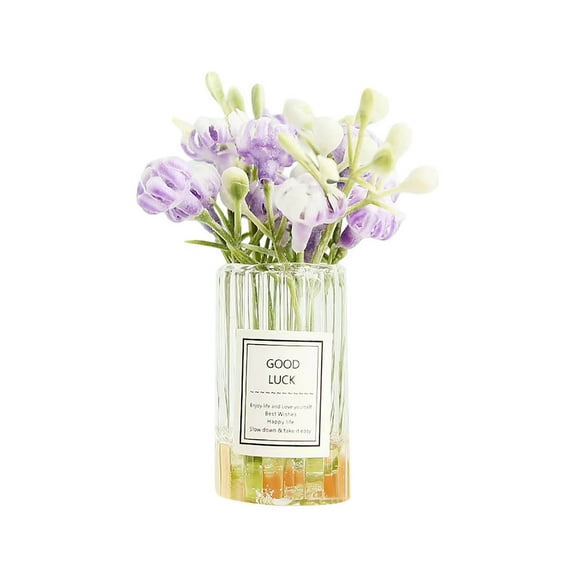 Neorosiri Mini Car Flower Vase Ornament for Center Console – Fresh Flower Decor and Aromatherapy Diffuser – Stable Adhesive for Secure Placement – Ideal Gift for Friends and Drivers