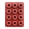 thumbnail image 1 of Neorosiri Multi-Purpose Non-Stick Donut Mould Tray for Pudding and Cakes – Versatile Silicone Baking Pan for Muffins, Biscuits, and Pastries, 1 of 7