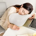 thumbnail image 1 of Neorosiri Office Nap Pillow,Ergonomic Chair Pad Memory Foam Lumbar Support 18.9x10.63in,Washable Cover,Back Pain, 1 of 6