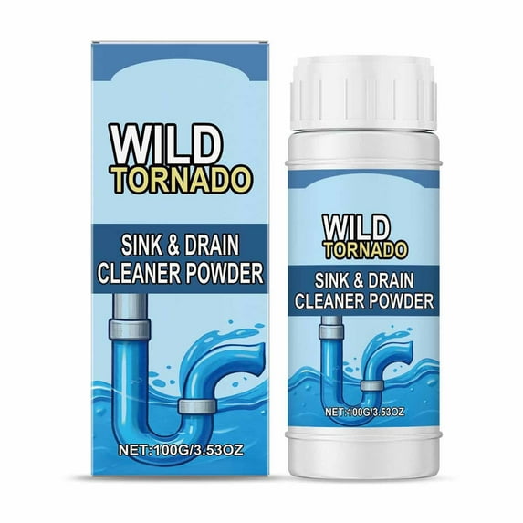 Neorosiri Powerful Drain Unclogging Powder for Quick Clog Dissolve and Odor Neutralization - Safe for All Pipe Types