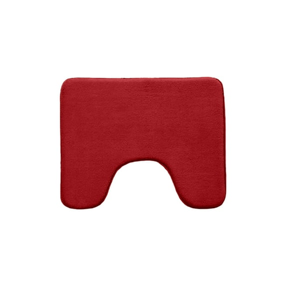 Neorosiri Soft Foam Bath Mat U Shape Toilet Rug, Non-Slip, Absorbent, Comfortable, Machine Washable, Thick Velvet Fleece Bathroom Mat, Ideal for Home and Restroom Décor