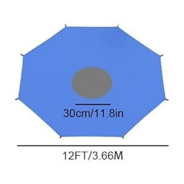 Neorosiri Trampoline Sun Shade Cover - Fits 8ft, 10ft, 12ft, 14ft, and 16ft Trampolines, UV-Resistant Sun Protection Cover for Outdoor Backyard Playgrounds