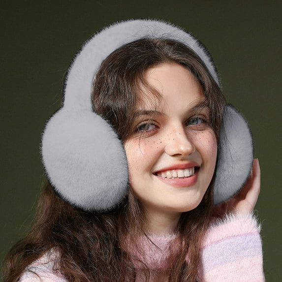 Neorosiri Winter Warm Foldable Earmuffs for Men and Women, Windproof, Antifreeze, Soft Plushed Outdoor Ear Protection, One Size Fits All, Comfortable Cold Weather Gear