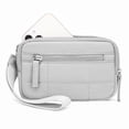 thumbnail image 1 of Neorosiri Women's Nylon Quilted Wristlet Wallet with 3 Zipper Compartments for Travel and Everyday Use, 1 of 1