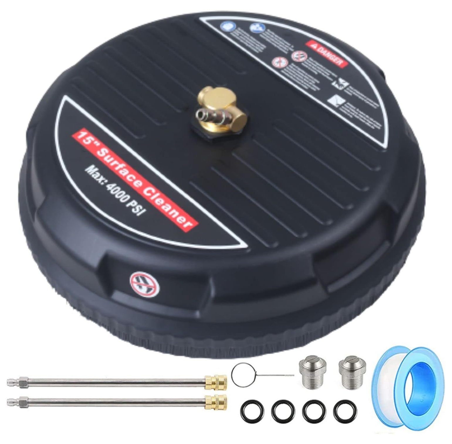 NeosKon 15" Pressure Washer with 2 Power Washer Extensions 4000 PSI