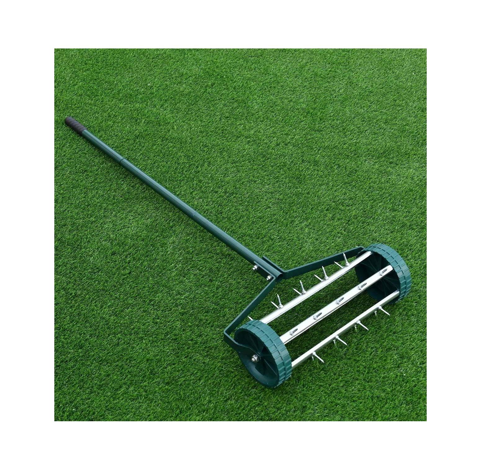 NeosKon 18inch Steel Material Rolling Lawn Aerator Spike Soil Aeration