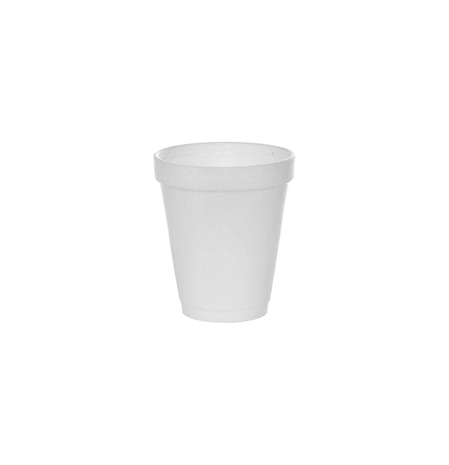 NeosKon (200 Count) 6 oz White Foam Cups, Foam Drinking Cups