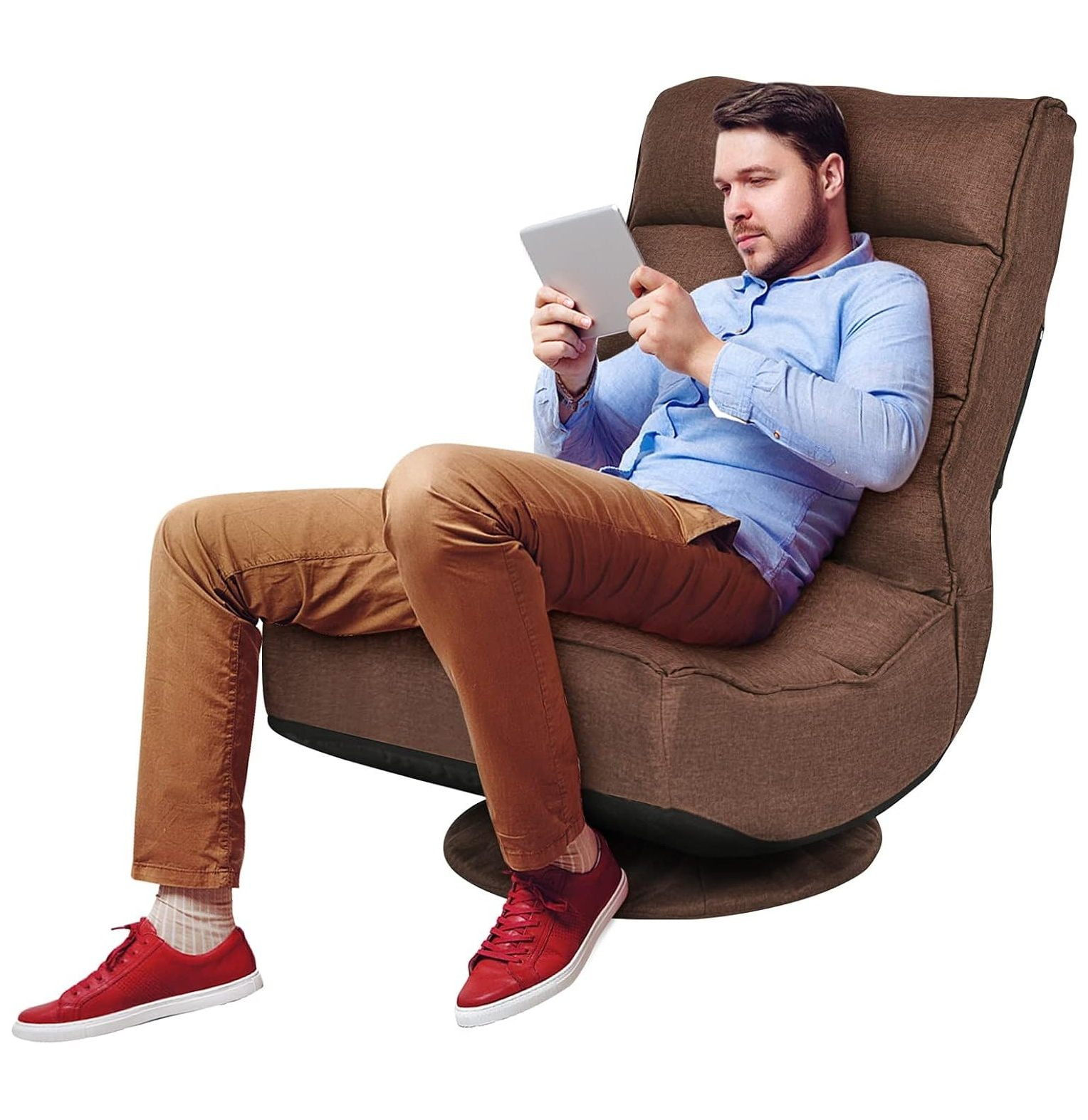 NeosKon 360Degree Swivel Floor Gaming Chair, 5Position Adjustable