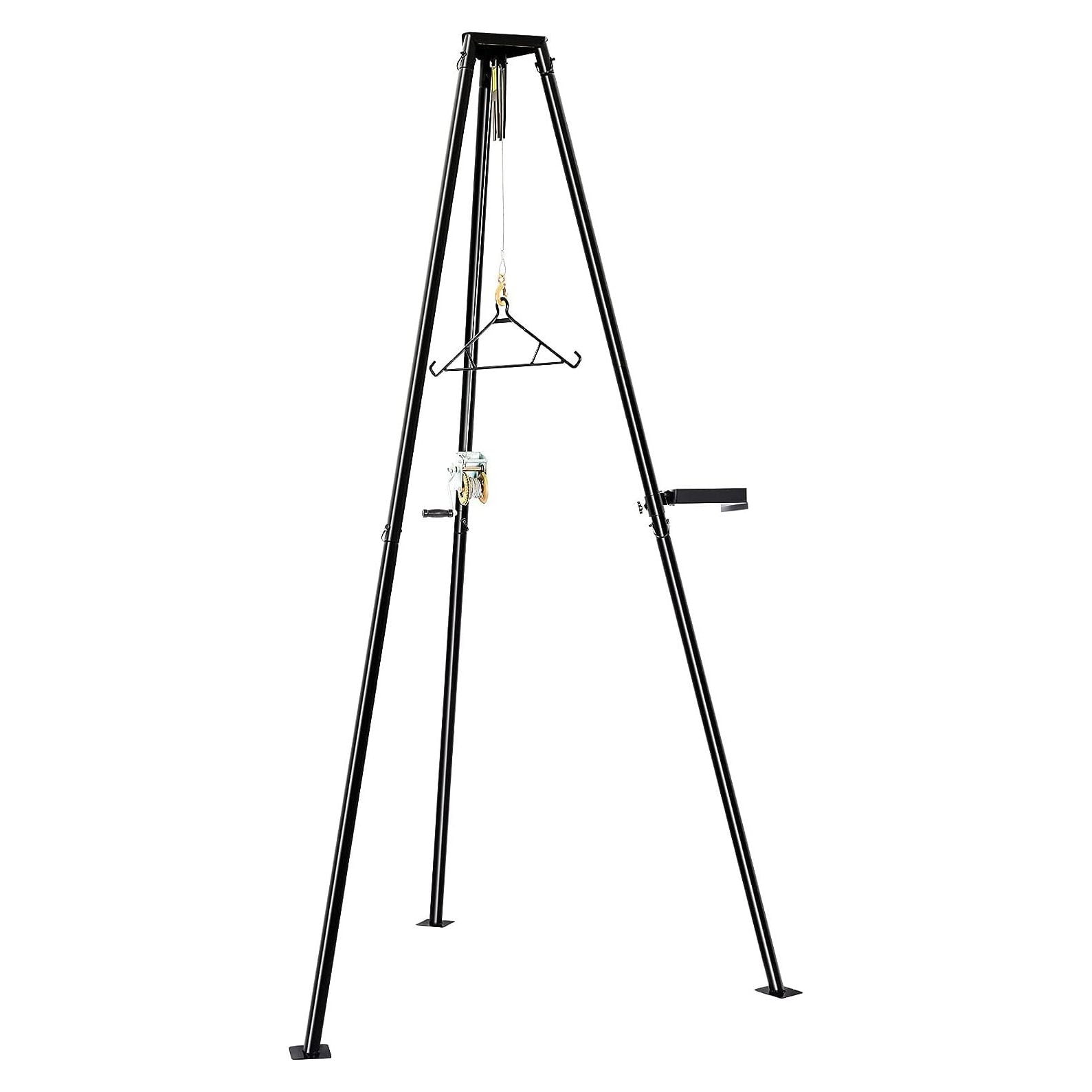 NeosKon 500lb Capacity Tripod Game Hoist Deer Hanger and Complete Hoist Kit with Gambrel and