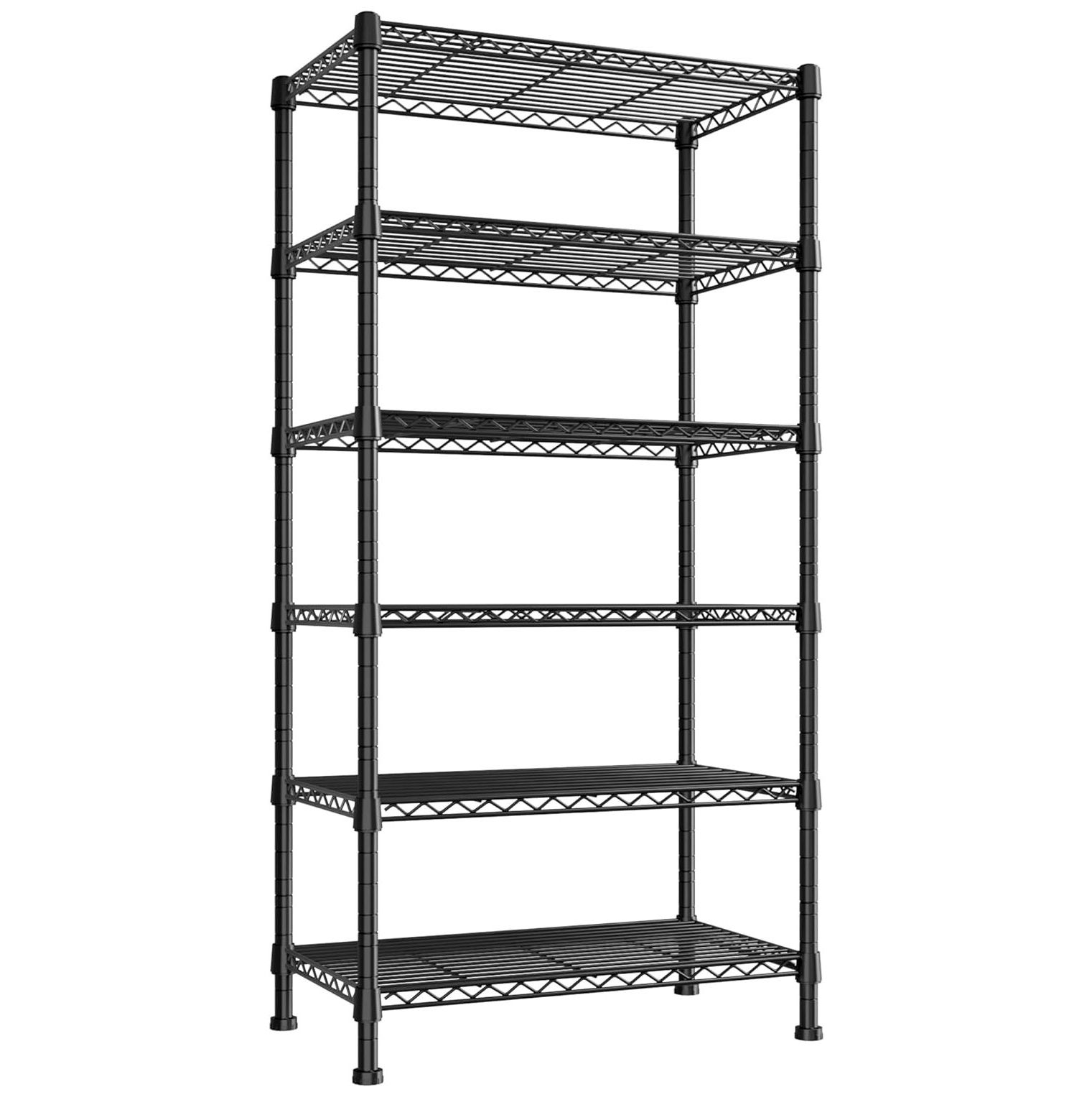 NeosKon 6tire Wire Shelving Rack,Storage Shelves Metal Shelves for