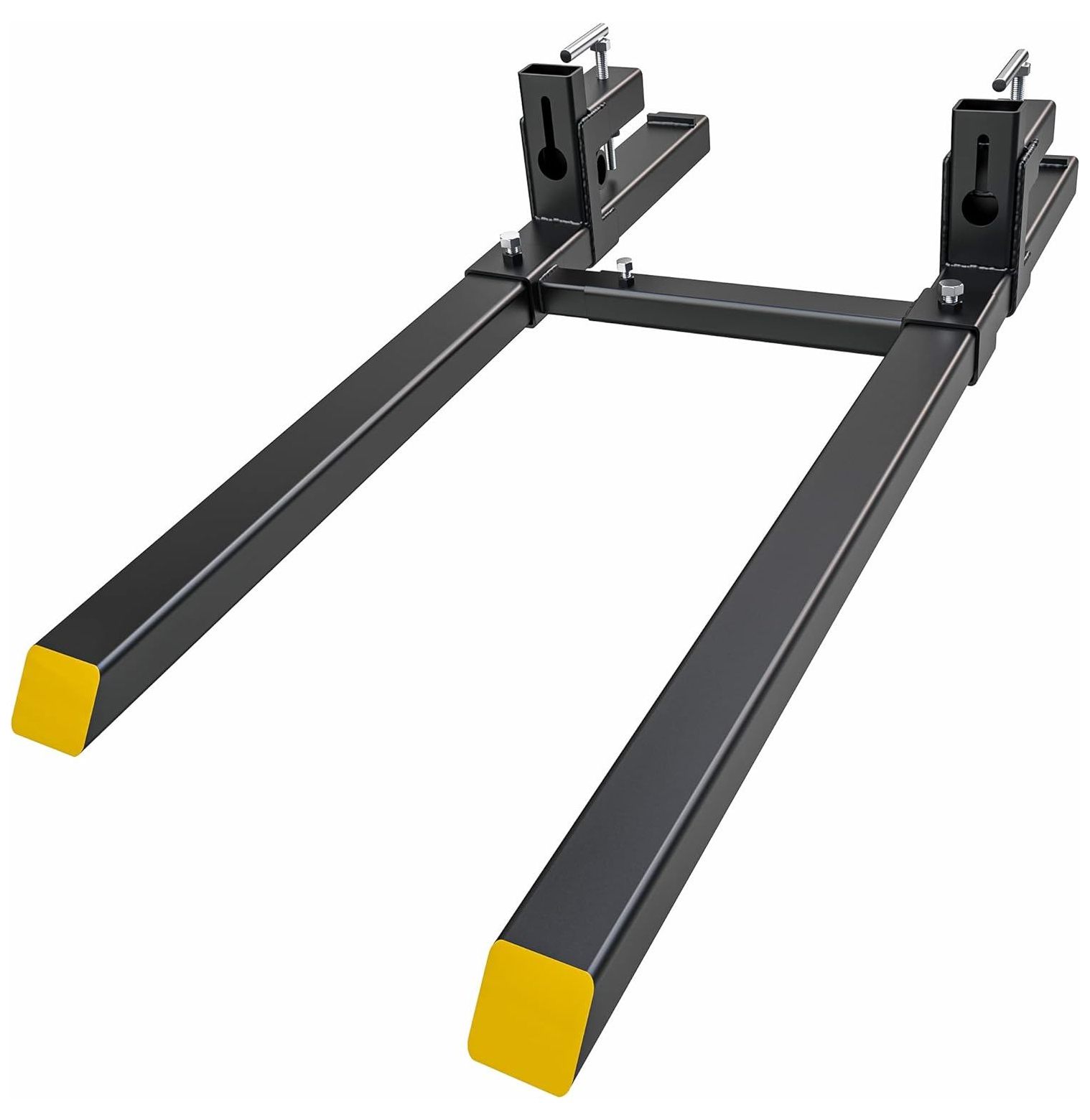 NeosKon 60" Clamp on Pallet Forks 1500lbs Pallet Forks with Adjustable