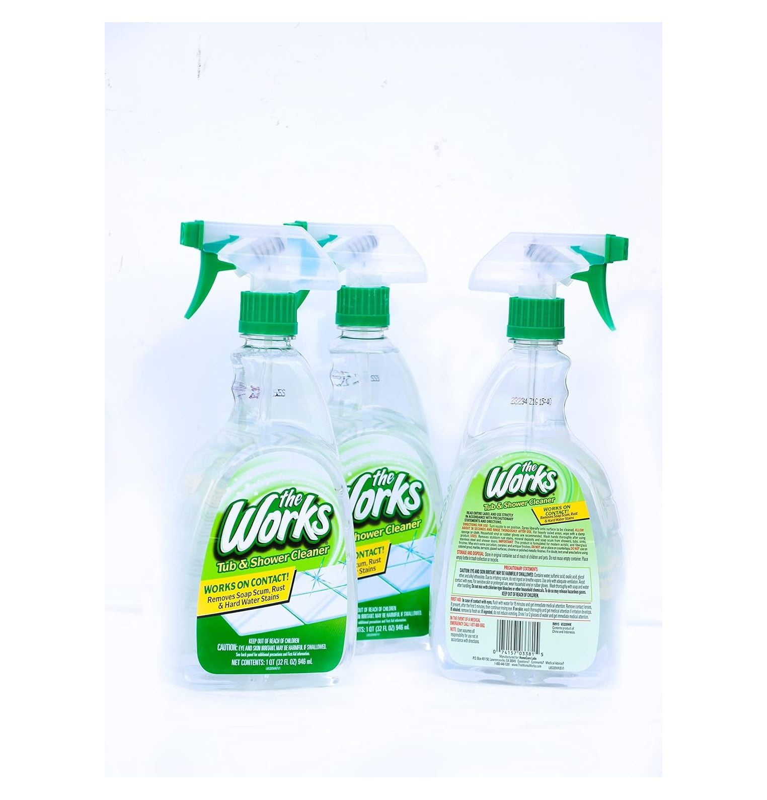 NeosKon 65320WK The Works Tub & Shower Cleaner 32 fl. oz 3 Pack