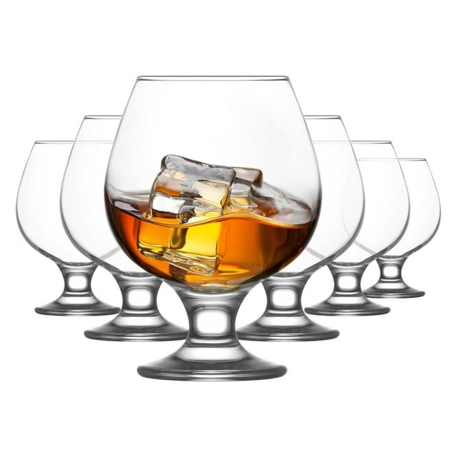NeosKon Brandy Snifters Set of 6 Cognac Glasses 13.25 Oz Brandy Glasses for Spirits Clear