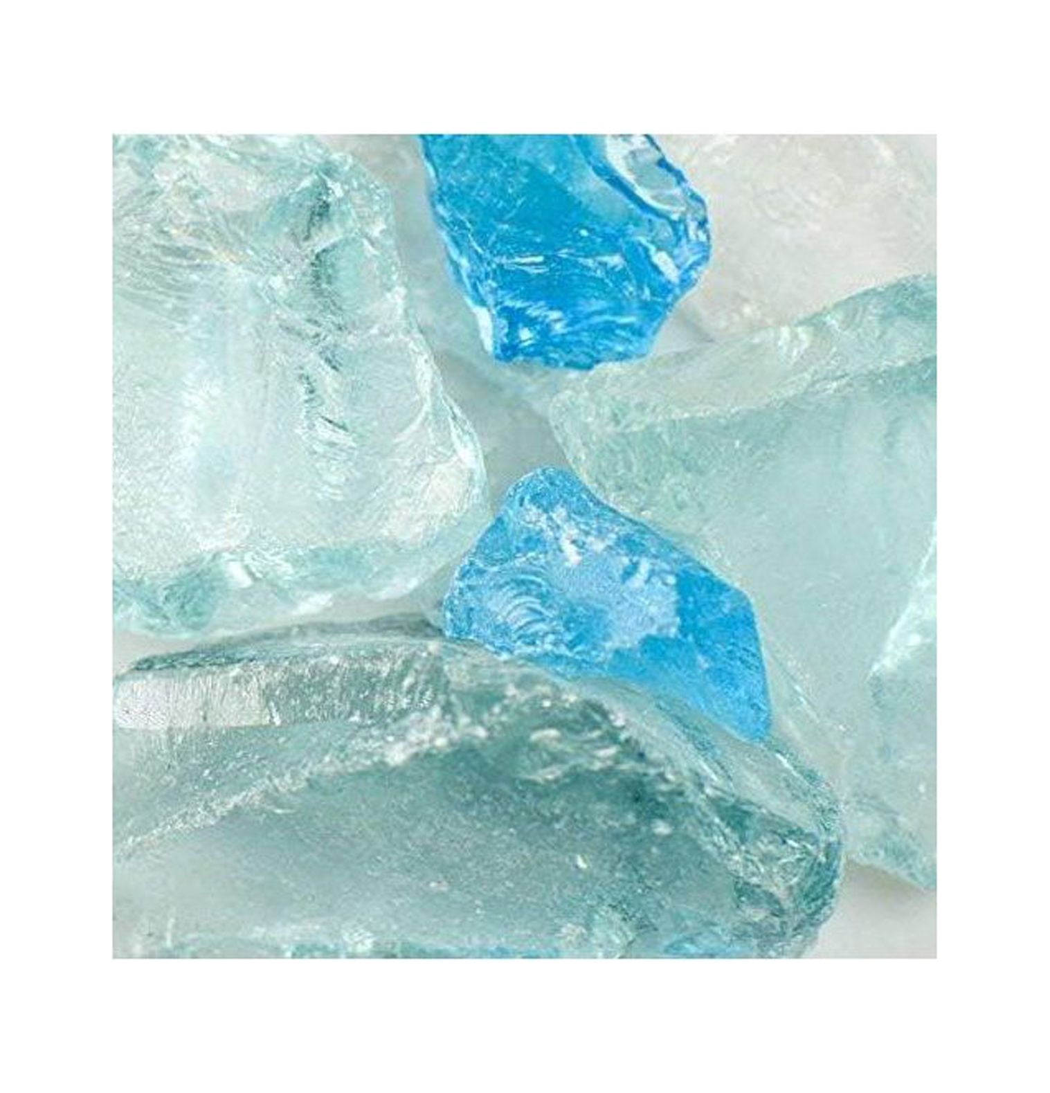 NeosKon (Caribbean Mix) Blue Landscape Glass Glass Fireplace Glass