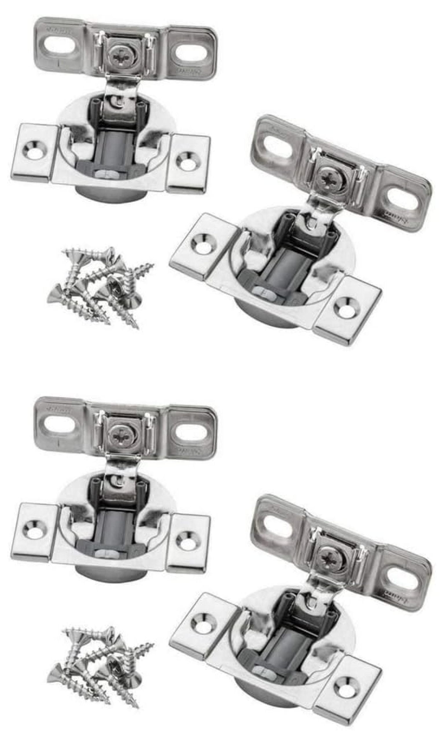 NeosKon Compact SoftClose Bluemotion Variable 13/8" Overlay Hinge (4