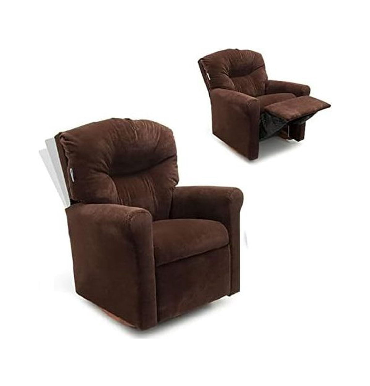 NeosKon Contemporary Chocolate Micro Suede Rocker Recliner
