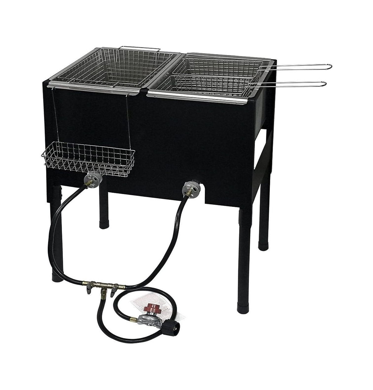 NeosKon Double Deep Fryer Outdoor High Pressure Free Standing Dual