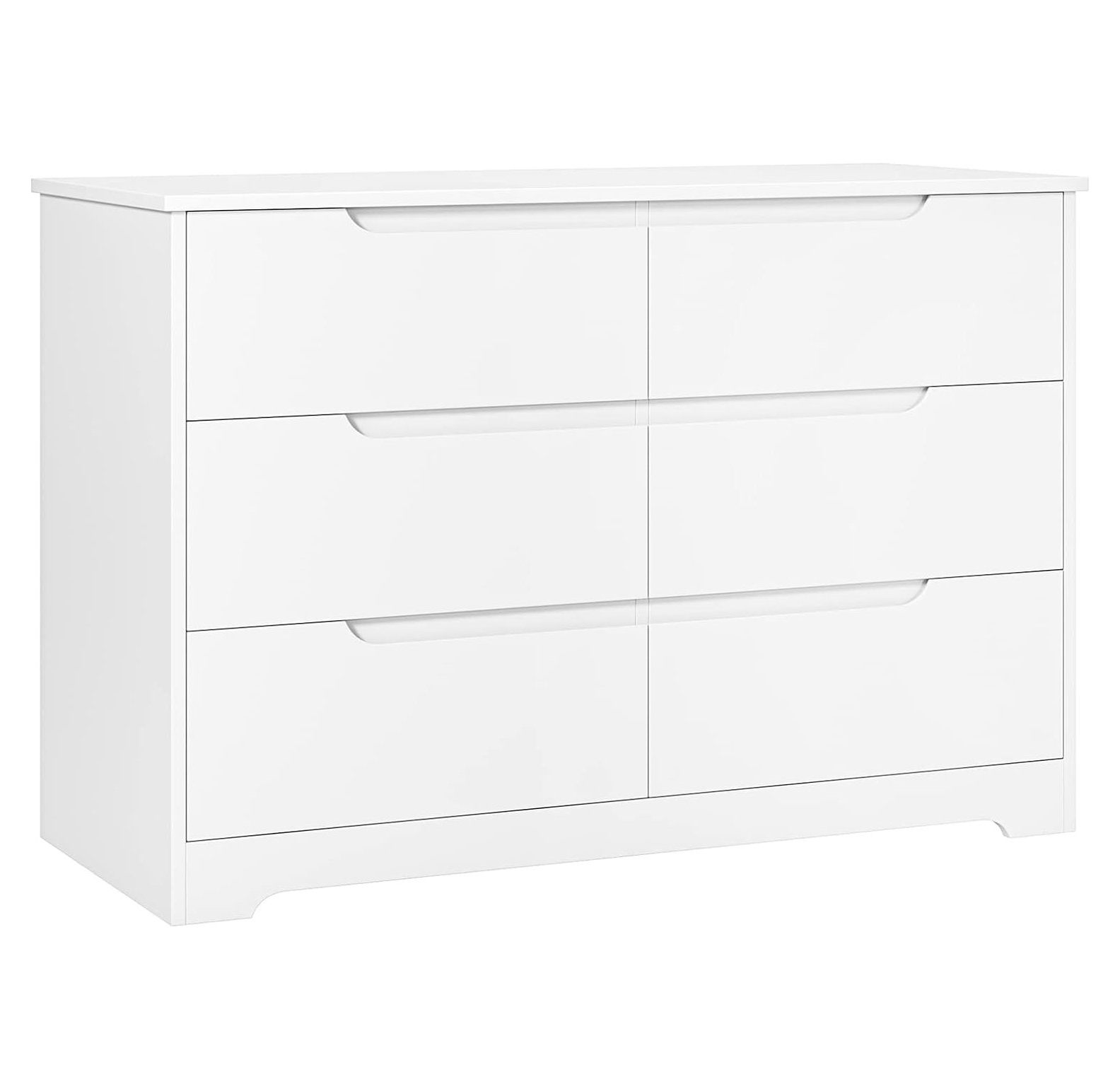 NeosKon Dresser for Bedroom, 6 Drawer Dresser with Wide Storage Space