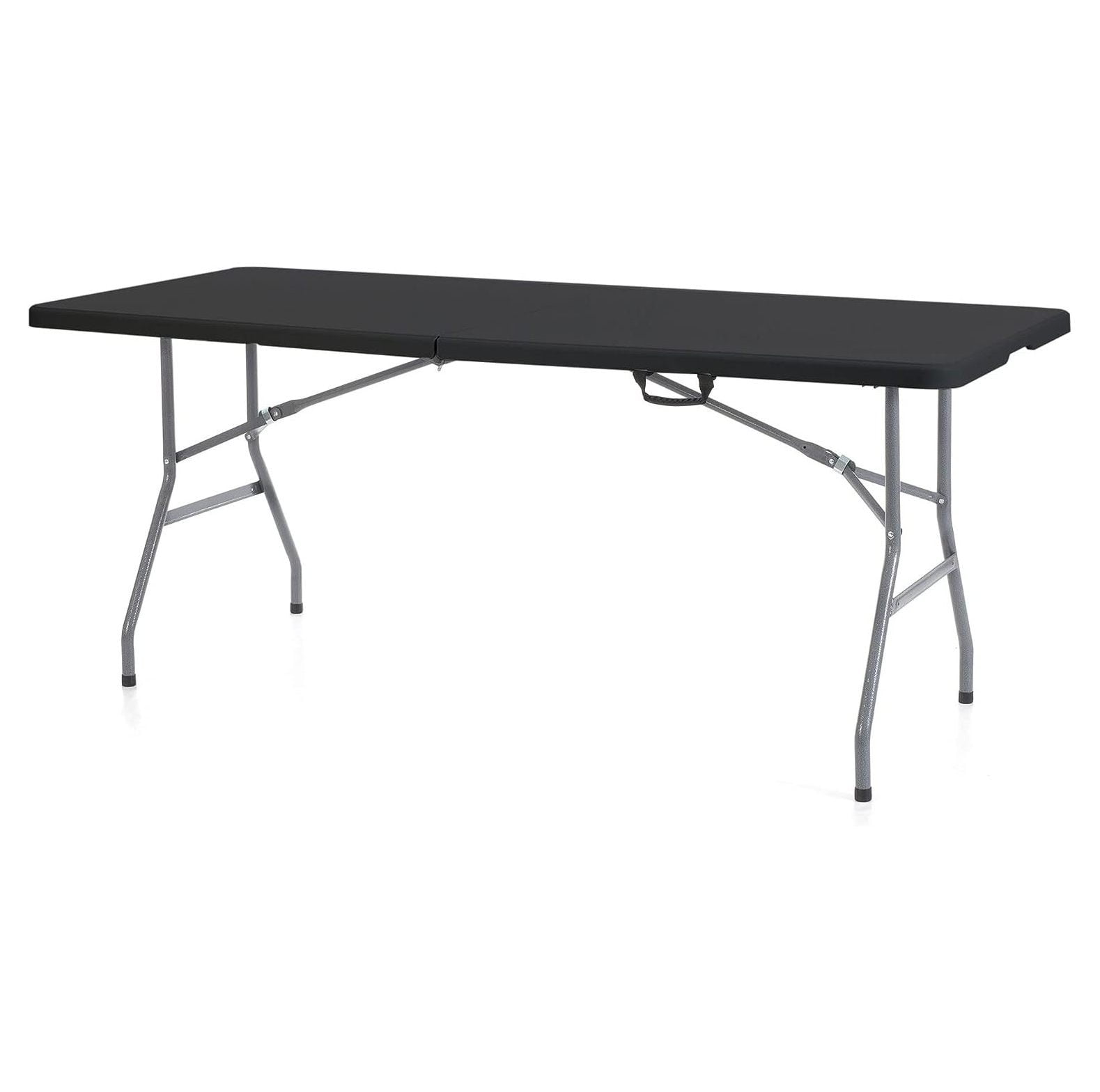 NeosKon Durable 6 Foot Folding Multipurpose Banquet Table With Secure   NeosKon Durable 6 Foot Folding Multipurpose Banquet Table With Secure Base For Indoor And Outdoor Events Black 64b49051 7520 4251 Bf0a 898f7c2dca09.23c49547f7b366a806b6ccc1d8006c7c 