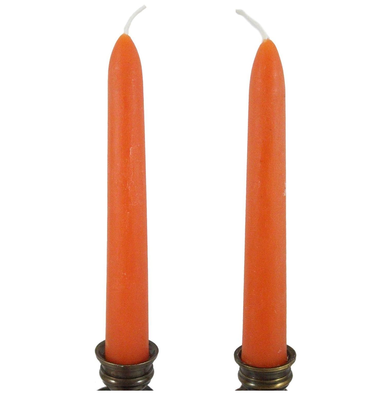 NeosKon Handmade Dripless Beeswax Rounded Top Taper Candle Pair 6