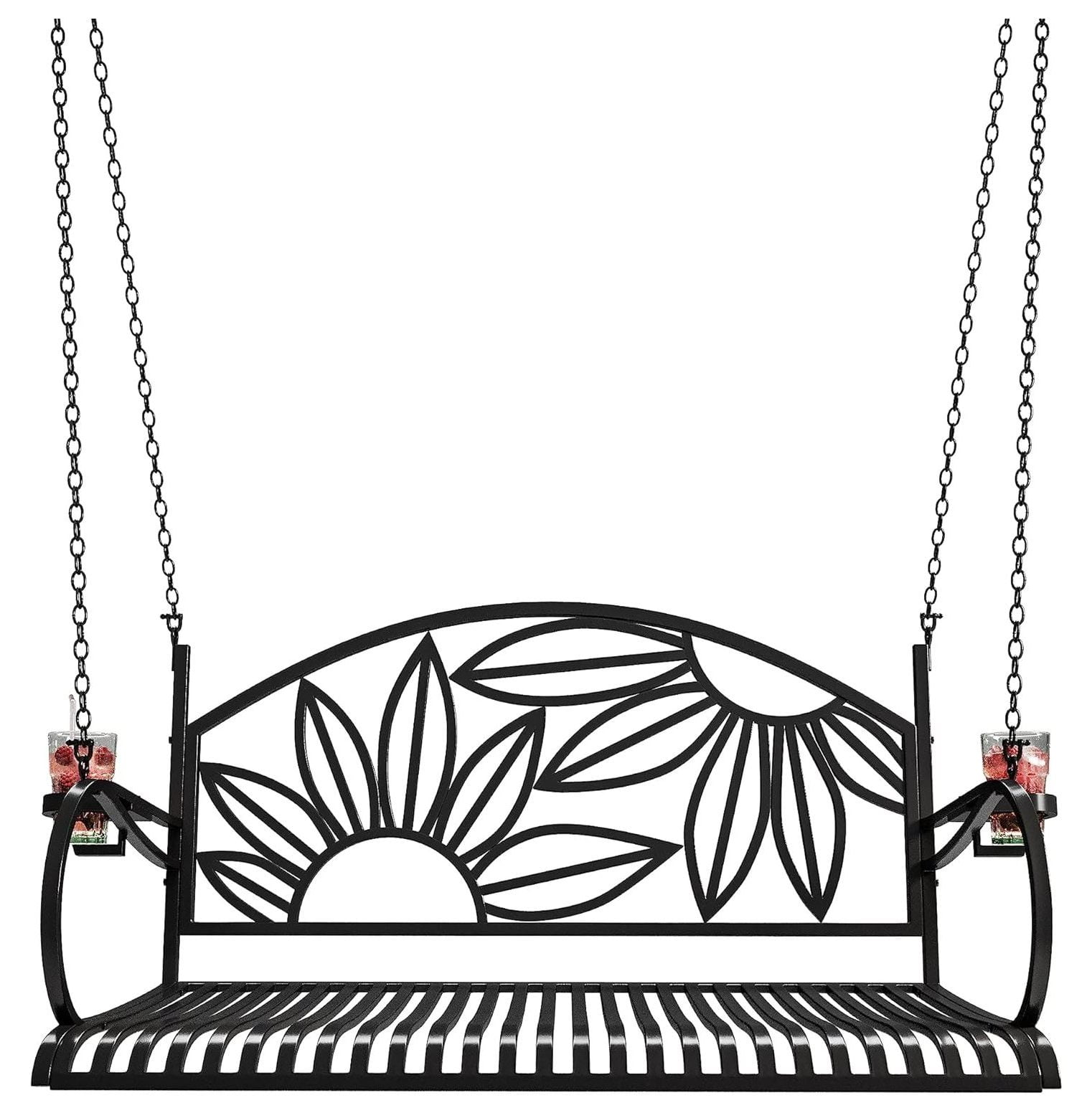 NeosKon Heavy Duty 800 Lb Mariposa Metal Porch Swing