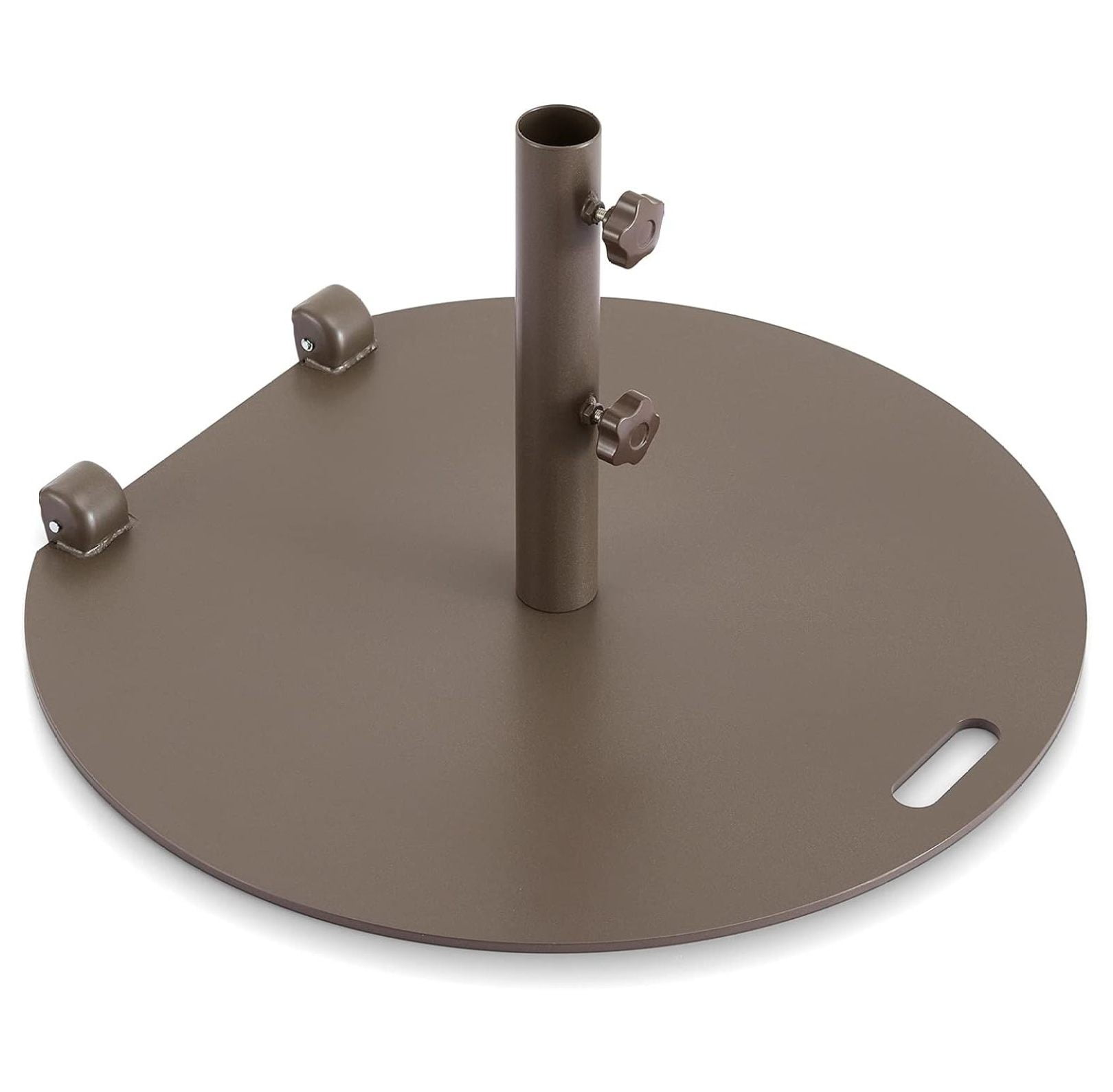 NeosKon Heavy Duty Patio Umbrella Base with 2 Wheels, 54.23lbs, 2