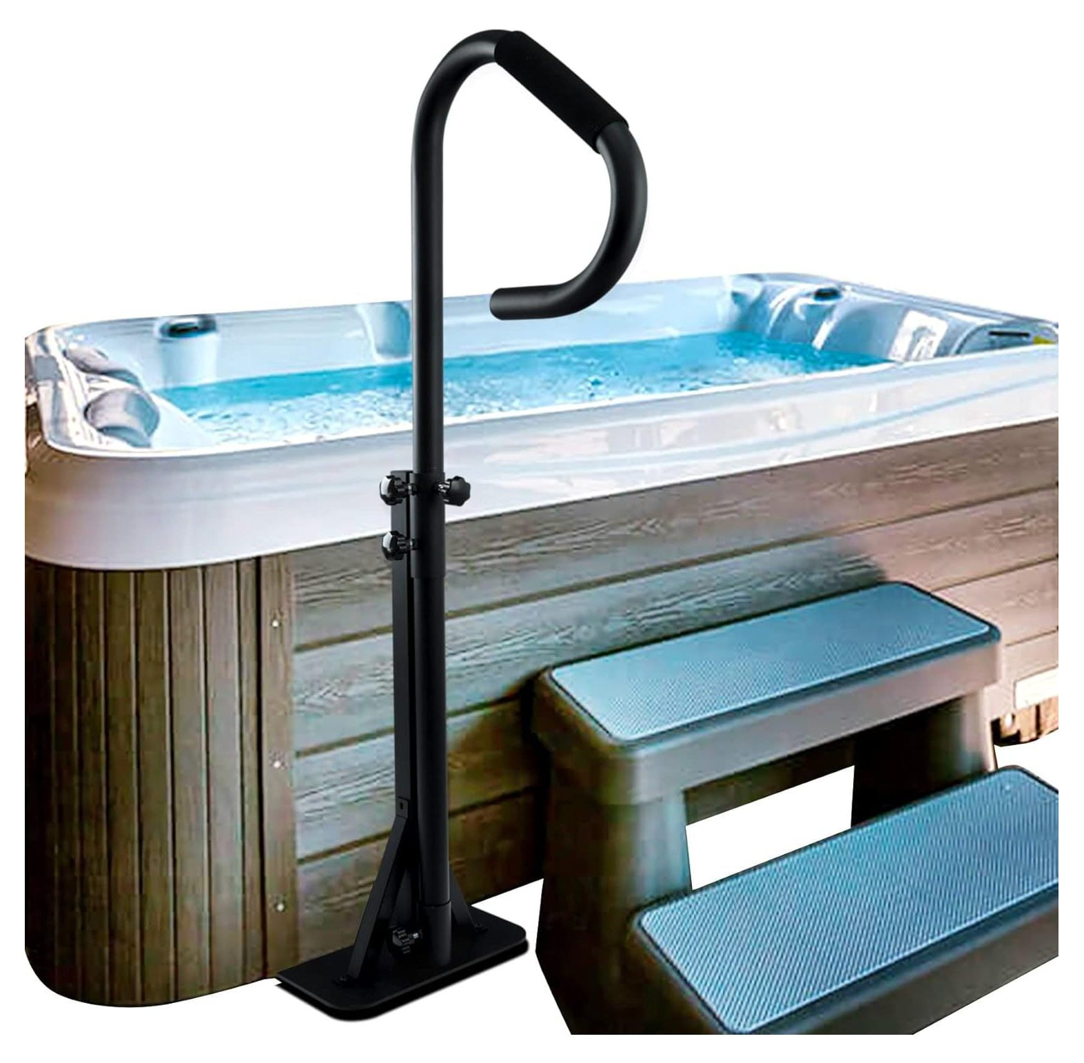 NeosKon Hot Tub Handrail, Adjustable 60" Slide Spa Hot Tub Hand Rail