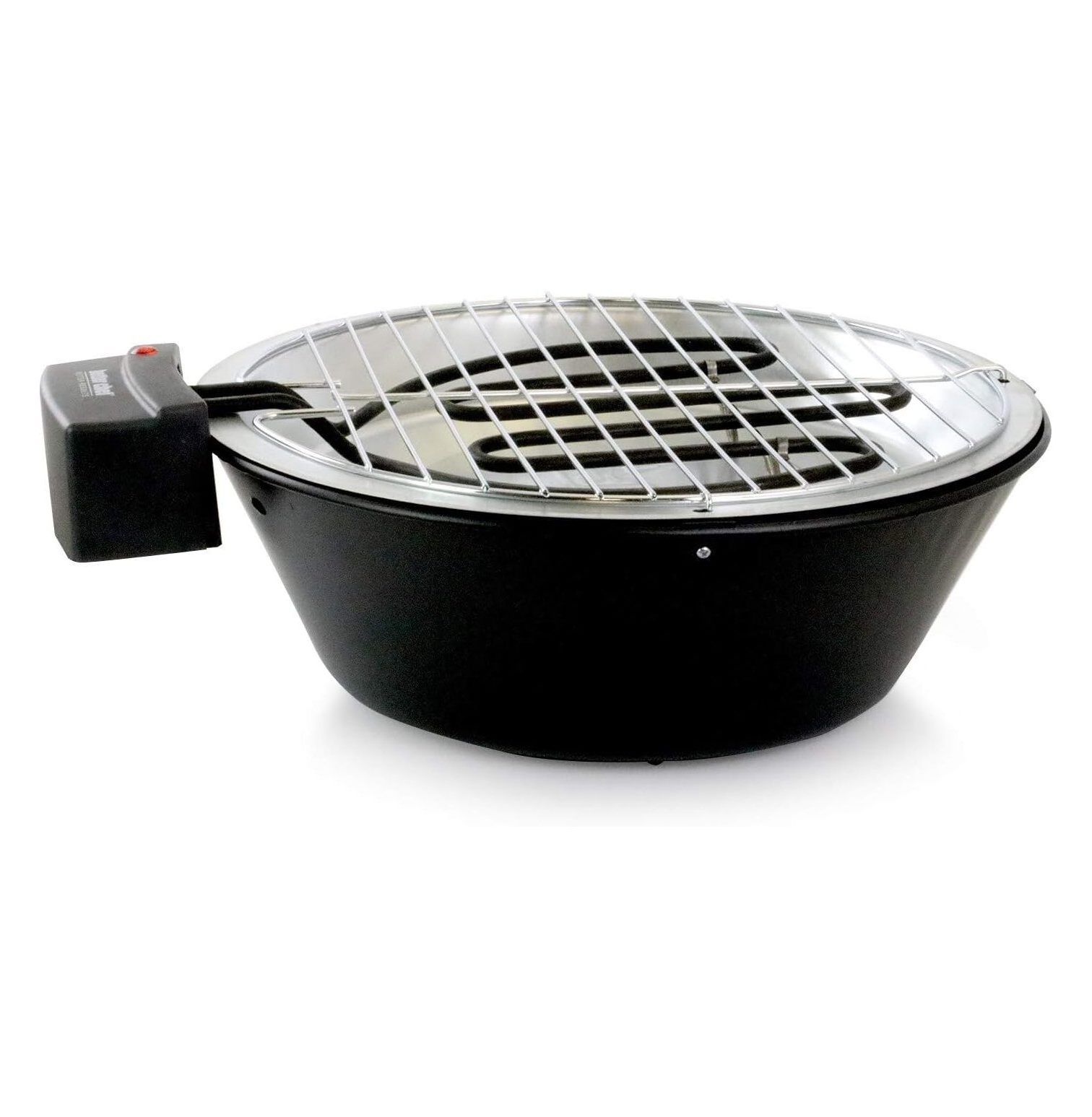 NeosKon Indoor Outdoor 14 in Electric Barbecue Grill Stainless Steel