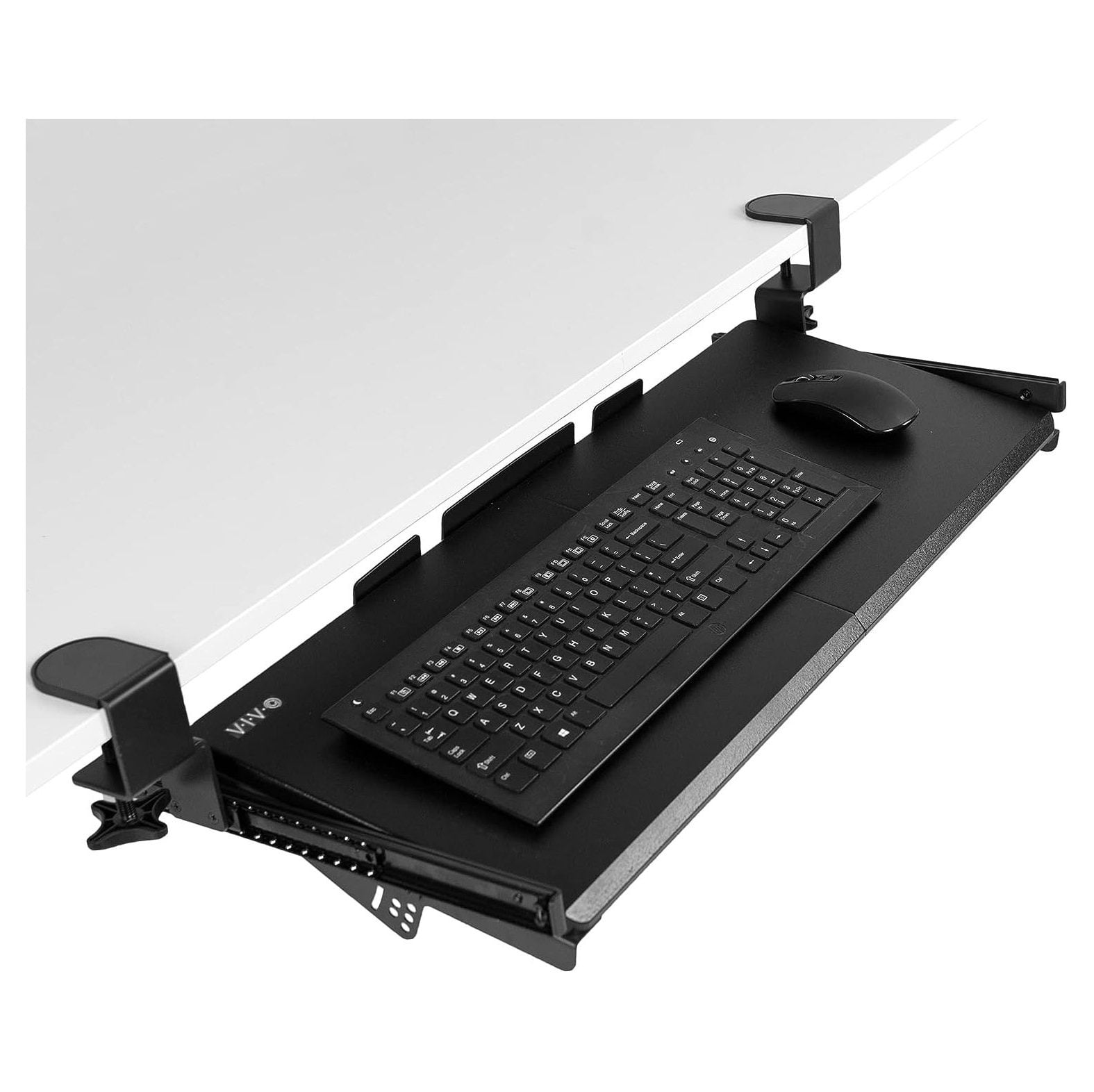 NeosKon Large Tilting Keyboard Tray Under Desk Pull Out with Extra
