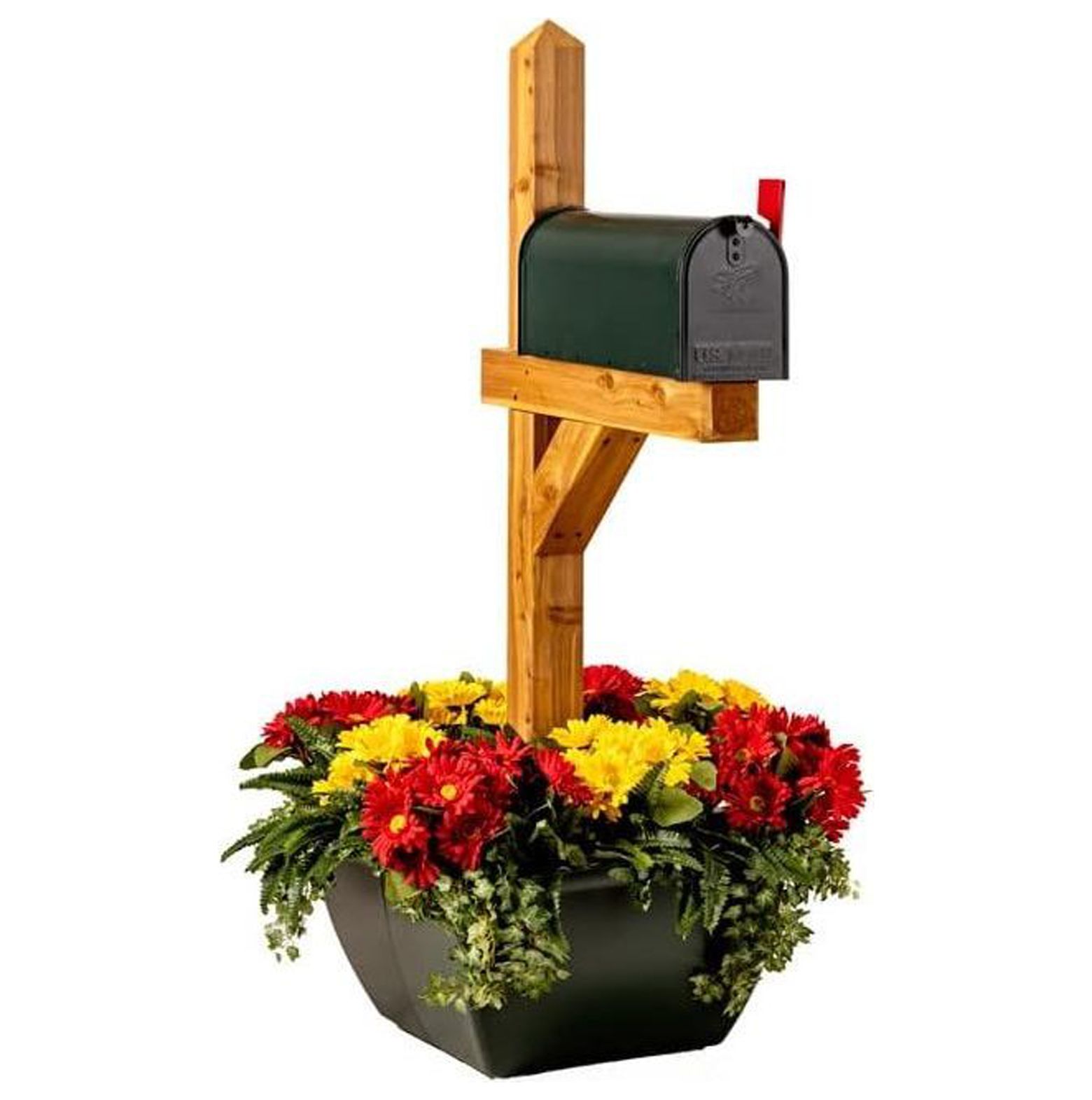 NeosKon Mailbox Planter Box Resin Planter Extra Large Flower Pot