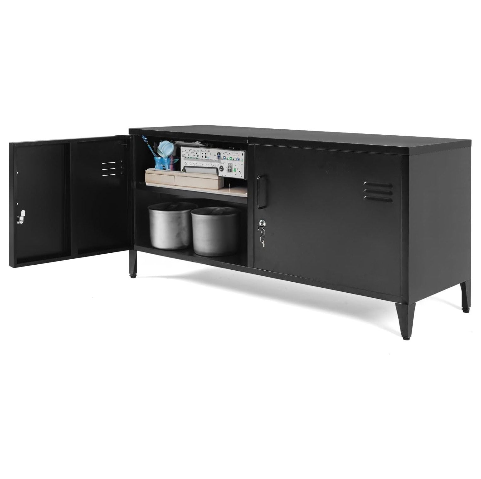 NeosKon Metal Storage with Lock, Steel Locker with