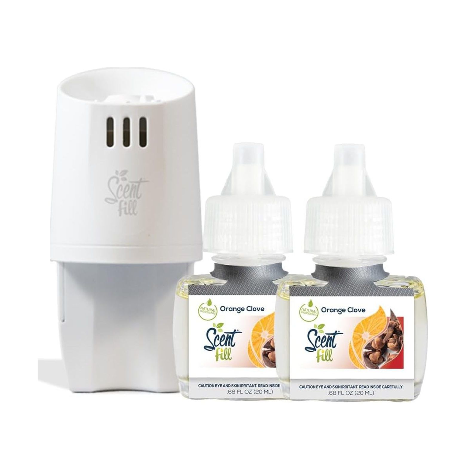 NeosKon Orange Clove Plug in Air Freshener Starter Kit (2 Refills